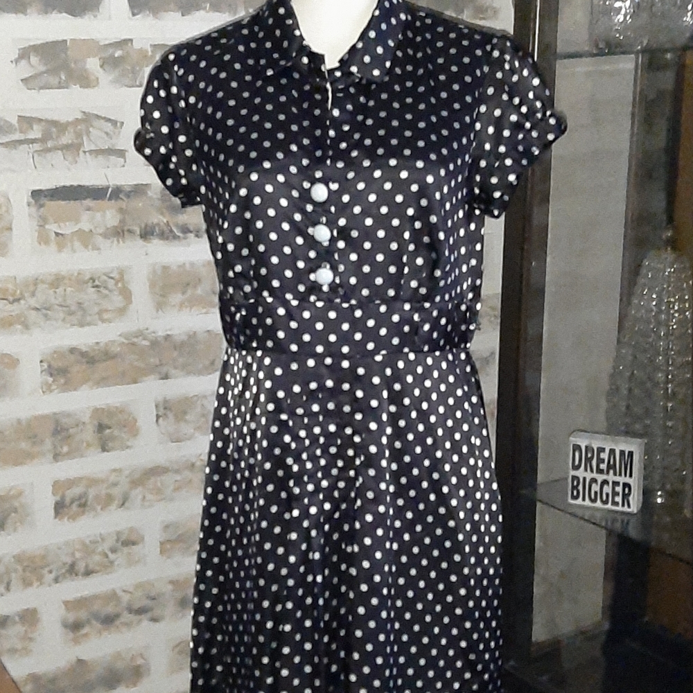 Signature by Robbie Bee Polka-dot Dress